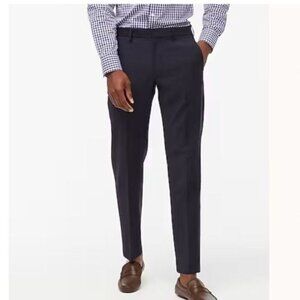 NWT J.Crew Factory Sz 32x30 Thompson Tapered Dress Pant Navy Wool Blend AP879
